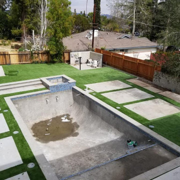 New Modern Pool/Spa, Landscape And Hardscape, Laguna Niguel, CA