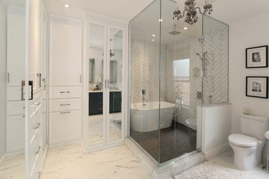 Bathroom - modern bathroom idea in Toronto