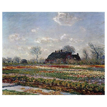 "Tulip Field Sassenheim" Digital Paper Print by Vincent Van Gogh, 18"x15"