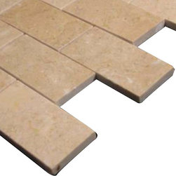 Crema Marfil Marble 2x4 Mosaic Tile Polished - Home Accessories & Decor