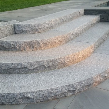 Custom granite steps