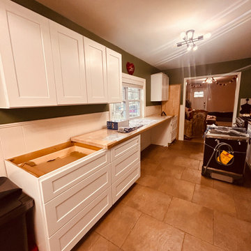 White Kitchen with Drawer Detail - Yardley PA