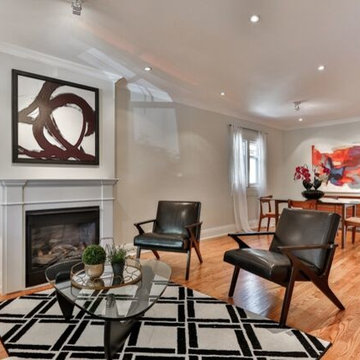 Open-Concept Ground Floor Renovation in a Small Toronto Semi
