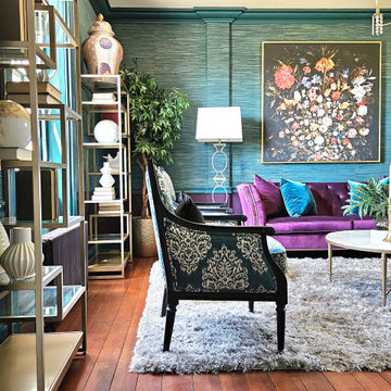 Tropical, Victorian, Gothic, Living Room- Waterford, VA