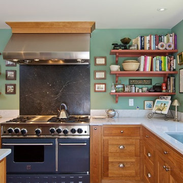 A colorful 48" BlueStar Range That is Perfect for Entertaining and Hosting