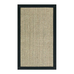 Freeport Sisal Coast/Black 9 ft. x 12 ft. Area Rug - Area Rugs