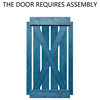 TMS X Series Barn Door With Sliding Hardware Kit, Ocean Blue, 36"x84"