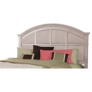 American Woodcrafters Sedona White Wood Arched King Panel Headboard