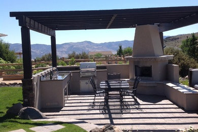 Inspiration for a contemporary exterior home remodel in Other