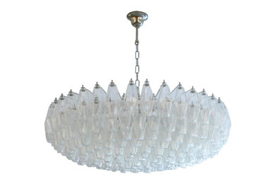 Murano Polyhedral Glass Chandelier