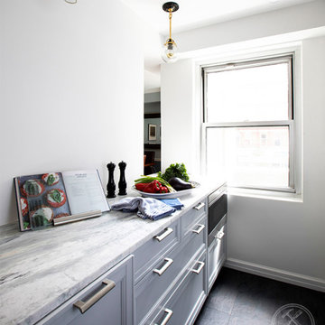 NYC White Kitchen | Rutt Cabinetry | MCK+B