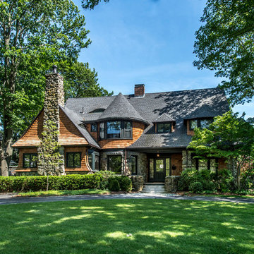 Western Red Cedar Shingled Victorian in Chestnut Hill, MA