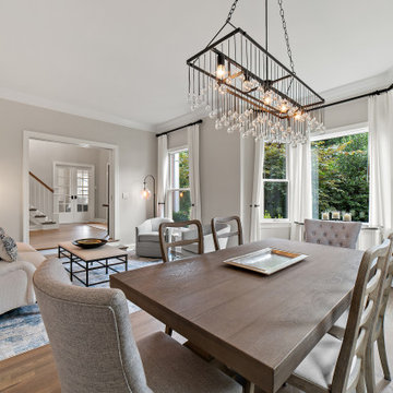 New combined parlor and dining room