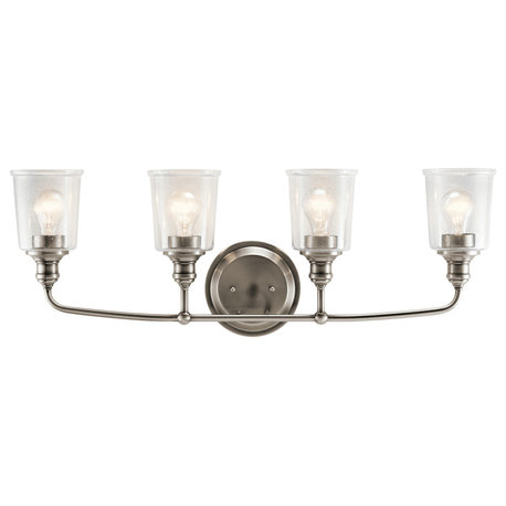 Kichler Lighting 45748CLP Waverly - 4 Light Bath Vanity Approved For Damp Locati