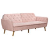 Novogratz Tallulah Memory Foam Futon, Pink