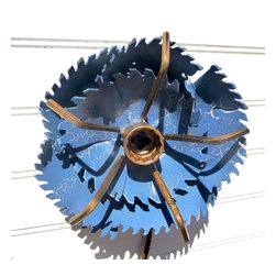Saw Blade Flowers - Home Decor