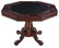 Hathaway Kingston 3-in-1 Poker Table With 4 Arm Chairs, Walnut