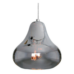 Pear LED Pendant Lamp Silver By Luxello LED - Pendant Lighting