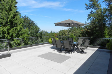 Patio - transitional patio idea in Portland