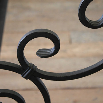 Custom Black Iron Queen Size Canopy Bed