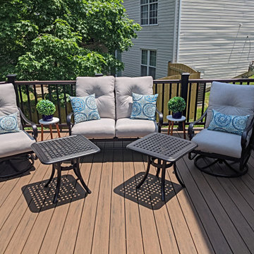 TimberTech Reserve Dark Roast with TimberTech Radiance Railing in Kona