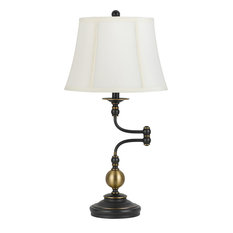 50 Most Por Traditional Swing Arm Table Lamps For 2018 Houzz Cal Lighting Oil Rubbed Bronze Ellenton 1 Light Swing Arm Table Lamp