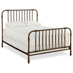 Universal Furniture - Curated The Guest Room King Bed - Fusing rustic style with contemporary design, the Guest Room Bed introduces a lightheartedness into spaces with its curved corners and oiled bronze rails.