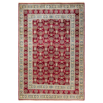 Mogul, One-of-a-Kind Hand-Knotted Area Rug Red, 6'3"x9'2"