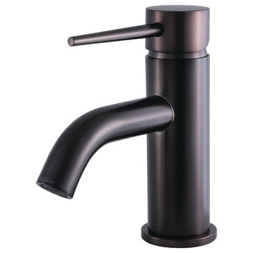 Fauceture Single-Handle Bathroom Faucet With Push Pop-Up, Oil Rubbed Bronze
