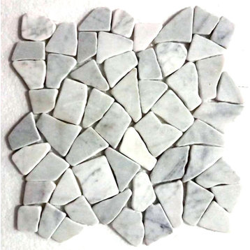 Super White Stone Mosaic Tile
