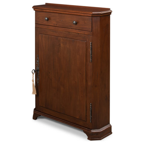 Regence Style Walnut Side Cabinet