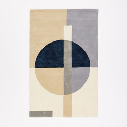 Roar + Rabbit Wabi Sabi Circle Wool Rug - Flax - Products