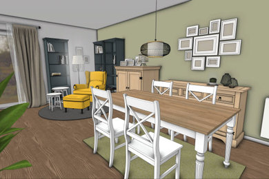 Mittelgroßes Country Esszimmer in Hamburg