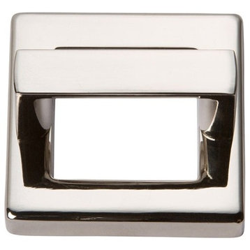 Tableau Square Base and Top 1 7/16" CTC, Polished Nickel