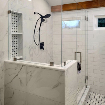 Clear 90 Degree Corner Shower