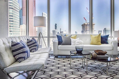 Inspiration for a modern living room remodel in Toronto