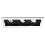WAC Lighting - WAC-Lighting Mini LED 3LT Rmdl Housing, 3000K Flood, Black, MT-3LD311R-F930-BK - Miniature LED multiple spots provide a modern and aesthetically pleasing alternative to track or standard recessed installations. Available in one to three light configurations, with both new construction and remodel options for installation. Each lamp in the Multiple Spots configuration is individually Adjustable from 0 to 25 degrees vertical and 350 degrees horizontal providing a precise area of coverage from each lamp.