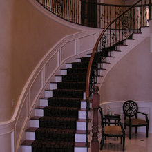 Stairs and great room