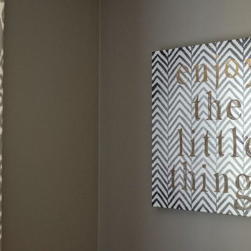 Waxhaw, NC Teen Girl Bedroom Gray/Yellow