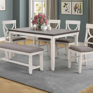 Dixon White Dining Set