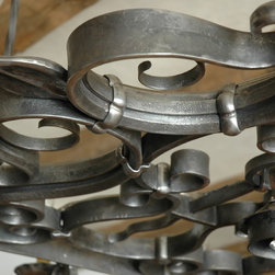 Forged Iron Potrack with Lighting - Chandeliers