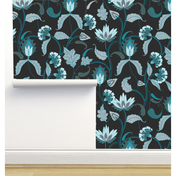 Indian Floral Wallpaper by Monor Designs, 24"x144"