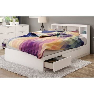 South Shore Reevo Full Storage Bed in White