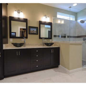 Sleek Black Bathroom