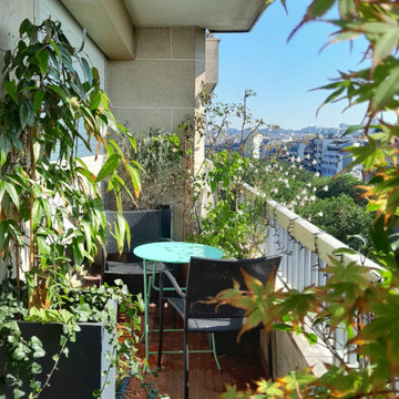Aménagement nature d'un balcon Paris 11