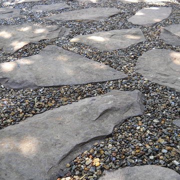 Hillsborough, NJ Greenhouse Renovation and Gravel-Lok Riverstone Patio
