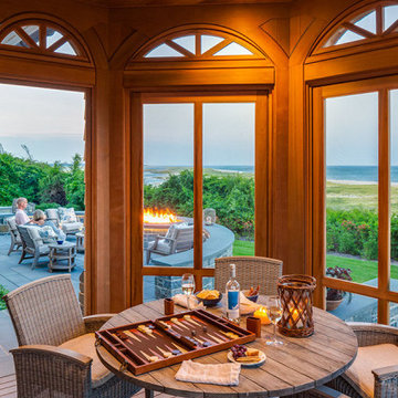 Sunroom & Patio - North-by-Northeast -Custom Cape Cod Beach House
