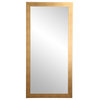 Brushed Gold Floor Mirror 32''"x66''