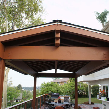 IPE multi level modern backyard