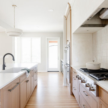 A Nature-Inspired Kitchen & Living Room with Natural Quarter-Sawn White Oak